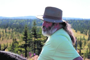 Ron Whilhoit shares his love of Alaska’s backcountry as seen from horseback through his business, Alaska Draft Horse, located at the end of Tall Tree Avenue, north of Anchor Point.  -Photo by McKibben Jackinsky, Homer News