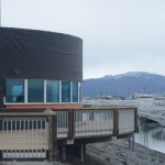 The new Harbormaster’s Office includes a wrap-around deck that offers a view of the harbor and the Kenai Mountains.-Photo by Michael Armstrong, Homer News