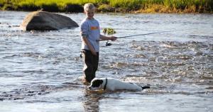 Fishermen flocked to the banks of the Ninilchik River near Ninilchik,