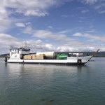 The M/V Polar Bear is back at work after being hauled out on the Spit since late February for extensive repairs.-Photo provided