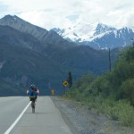 Martin Renner rides the Glenn Highway portion of the Fireweed 400-Photo Provided
