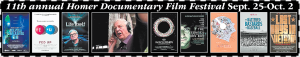 11th annual Homer Documentary Film Festival Sept. 25-Oct. 2