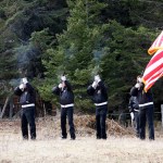 A bugler plays at the Memorial Day Ceremony at the Hickerson Memorial Cemetery.-Photos by Adam Bauer, Homer News