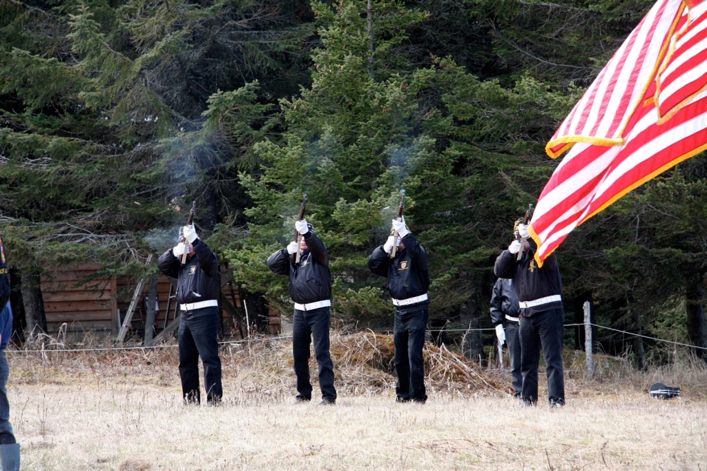 A bugler plays at the Memorial Day Ceremony at the Hickerson Memorial Cemetery.-Photos by Adam Bauer, Homer News