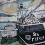 Marjorie Scholl’s “Heavy Metal” paintings range from trucks to boats.-Photo provided