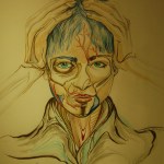 A pen on paper drawing by Heidi Jandel Weiland.-Photo by Michael Armstrong, Homer News