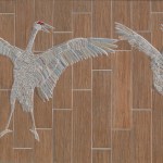 Homer artist Joshua Nordstrom’s “Two Sandhill Cranes” is at the WKFL Park bathroom.-Photo by Michael Armstrong, Homer News