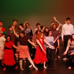 Part of the cast of “The Sound of Plaid” dance in a number from the first act.-Photo by Michael Armstrong, Homer News