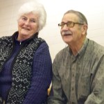Gert and Floyd Seekins, also known at the Mariner “grandparents,” are honored at “Meet the Mariners.” -McKibben Jackinsky