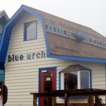 The Blue Urchin is located on the Harbor Boardwalk on the Spit.