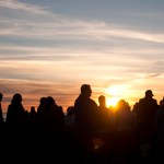 The 10th annual Burning Basket celebration glows bright against Sunday’s darkening sky.-Photo by Heather Ericson, special to the Homer News