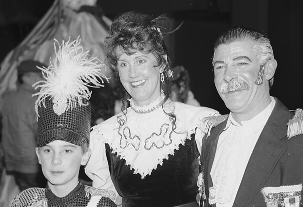 Ethan Martin, Geri Martin and Fred Pfeil in 1999.