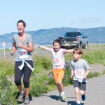 Peggy Leonard dresses up for the festivities of the Homer Spit Run on Saturday. -Photo by Heather Ericson