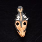 A mask from Drew Michael's Bunnell Street Arts Center show, “Spaces Within.”-Photo provided