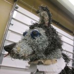 Homer Middle School students are using marine debris to create a sculpture of their school’s mascot.-Sarah Richardson