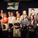 Winners in the 2013 Caring for the Kenai competition includes, front, left to right: Maggie Koplin of Homer, Hannah Baird of Homer, Tyla Cabana of Homer, Adreena Nicks of Nikiski, Elise Webber of Homer, Shaylee Rizzo of Nikiski, Tacy Caldwell of Kenai; back row, left to right: Megan Powers of Skyview, Rosalia Purpura of Seldovia, Haley Trefon of Skyview, Elsa Simmons of Homer and Jayton Rizzo of Nikiski.  -Photo provided