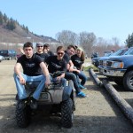 Having adopted Karen Hornaday Park, a Church on the Rock work crew, as well as other community volunteers, spent Saturday sprucing up the playground, picnic area and fields. Left side, front to back: Kevin, Stephan, Kailee and Kyle; right side, front to back: Ethan, Trevor, Jenna and Tyler. Last names were not available. Not pictured: Calvin Ralph.-Photo by McKibben Jackinsky, Homer News