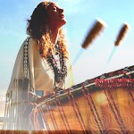 White Eagle Medicine Woman plays the Grandmother Drum.-Photo provided