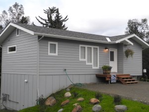 A new home at 119 Fairview Ave. is one of two downtown homes that got gas last Friday. As of Tuesday, six downtown homes had service. Another home on Fairview Avenue by Karen Hornaday Park also got gas. Both were built by AC General Contractor.-Photo by Michael Armstrong, Homer News