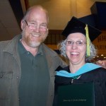 Heather Pancratz, with husband, Matt, is one of three to receive a master’s degree at KBC’s May 8 commencement ceremony