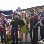 The Homer Ukulele Group performs at the Governor’s Family Picnic. Falcon Greear led the singing of the National Anthem and the Alaska Flag Song.-Photo by Michael Armstrong, Homer News