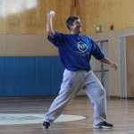 Mary Jo Cambridge of the Alaska Training Room Yankees winds up her pitch.-Photo by McKibben Jackinsky, Homer News