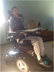 Isavra Basargin is back in school after a diving accident in December left him paralyzed.-Photo provided