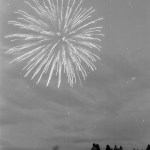 Fireworks explode over Kachemak Bay and the Spit for July 4 celebrations in 1993.-Homer News archive photo