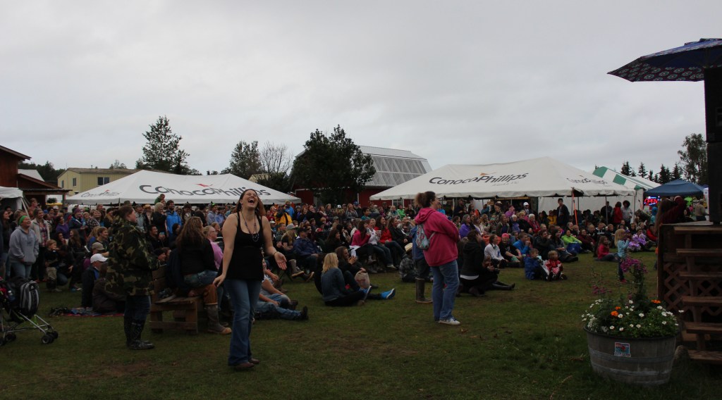 The place to be Saturday night was at the Kenai Peninsula Fair, listening to music by Home Free.-Photo by McKibben Jackinsky; Homer News