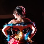 Brianna Allen models “Siren’s Lament” by Melanie Dufour and Bethany Orchard. -Photo by Michael Armstrong, Homer News