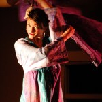 Adele Groning models “Beach Front Property” by Jan Wallace.-Photo by Michael Armstrong, Homer News