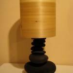 A stone and wood lamp by Dan Fischer.-Photo provided