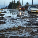 Heavy rains cause Homer mudslides