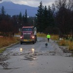 Heavy rains cause Homer mudslides