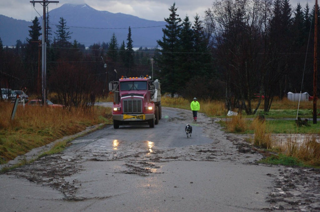 Heavy rains cause Homer mudslides
