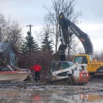 Heavy rains cause Homer mudslides