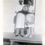 Walt and Laura Keller in front of the Homer Cafe and Club, 1941.-Photo provided; Adrienne Sweeney