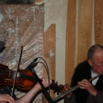 Tolman, right, plays with Nova Scotia fiddler Troy MacGillivray, left.-Michael Armstrong