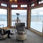An observation room at Second Star has a view of Kachemak Bay. The house was the site of the Homer Chamber of Commerce and Visitor Center’s After Hours event on Thursday.      -Photo by Michael Armstrong, Homer News