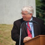 Speaking at the ceremonial gas valve-turning ceremony Thursday, South Peninsula Hospital CEO Bob Letson noted the $200,000 potential annual savings in energy costs. “That’s a good day for any hospital CEO,” he said.-Photo by Michael Armstrong, Homer News