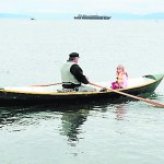 Bumppo Bremicker takes his granddaughter, Zoe Bremicker, for a ride at last year’s boat fest.