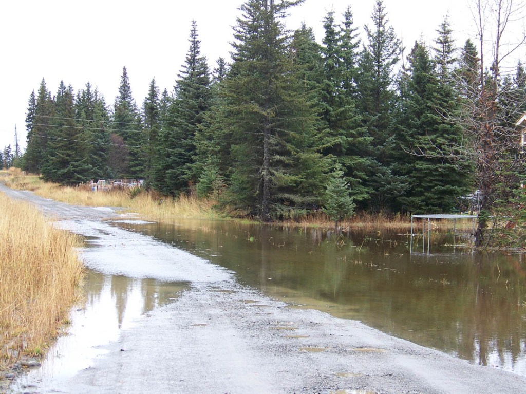 Heavy rains cause Homer mudslides