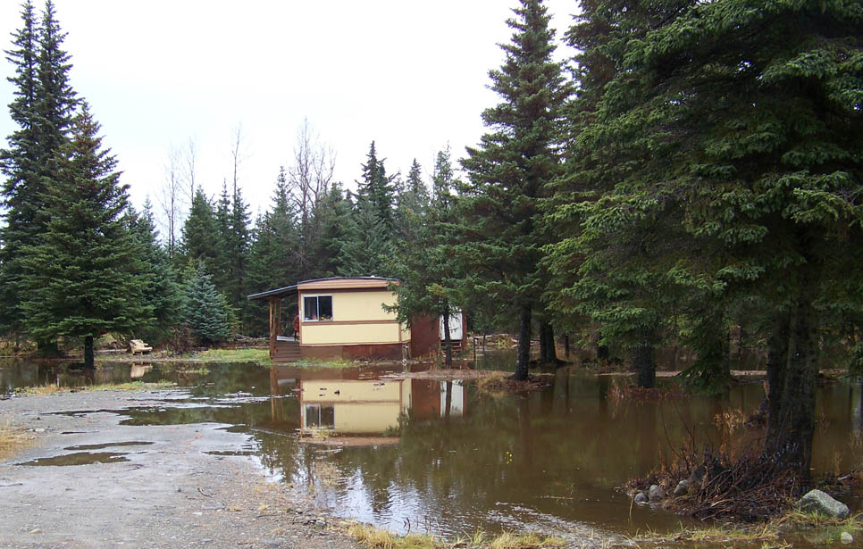 Heavy rains cause Homer mudslides