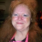 Are those spiders? Or are those the eyes of Chapman teacher Donna Austin, all dressed up for Halloween? -Photo by McKibben Jackinsky, Homer News