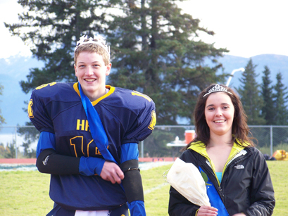 Prince Johann Kallelid and Erica Jones, sophomores -Photo by McKibben Jackinsky, Homer News