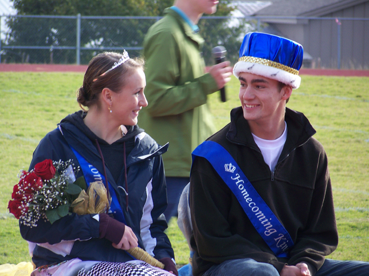 King Quinn Daugharty and Queen Zoia Basargin, seniors -Photo by McKibben Jackinsky, Homer News
