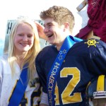 Sophomore Homecoming Queen and King are Jane Rohr, left, and Noah Swenson.-Photos by McKibben Jackinsky, Homer News