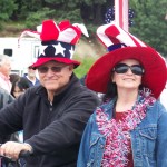 High School Rodeo Queen Kylie Iverson of Palmer carries the flag at Ninilchik’s rodeo-Photo by McKibben Jackinsky, Homer News