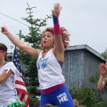 The Zumba float adds rhythm to Homer’s parade-Photo by McKibben Jackinsky, Homer News