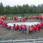 RED (Remember Everyone Deployed) Shirt Friday at the Kenai Peninsula Fair.-Photo by McKibben Jackinsky, Homer News
